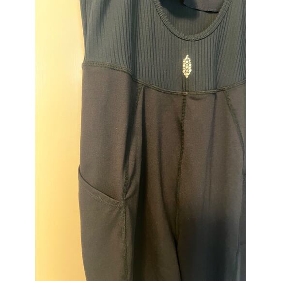 Free People FP Movement Never Better Jumpsuit One Piece Medium Black - Picture 7 of 8